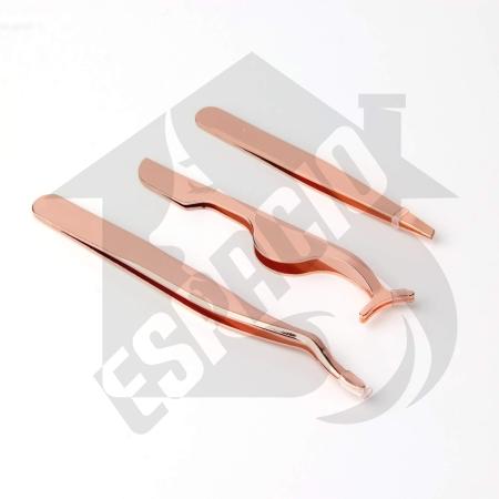 Eyelash Tweezers 3 Pieces Set