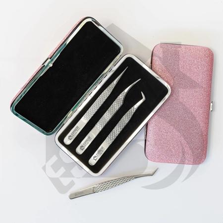 Eyelash Tweezers 3 Pieces Set