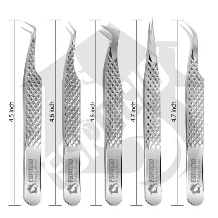 Eyelash Tweezers 5 Pieces Set