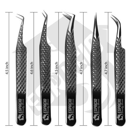 Eyelash Tweezers 5 Pieces Set