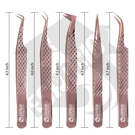 Eyelash Tweezers 5 Pieces Set