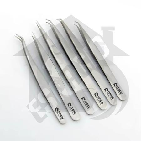 Eyelash Tweezers 6 Pieces Set